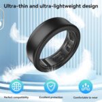 DDJ Ultra-Thin Cover for Samsung Galaxy & Smart Rings - 4 Pack Ring Protector, Sizing Kit, Anti-Scratch Silicone, Sizes 5/6/7/8/9/10 (White/Pink/Purple/Black) - Image 8