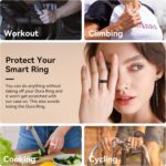 DDJ Ultra-Thin Cover for Samsung Galaxy & Smart Rings - 4 Pack Ring Protector, Sizing Kit, Anti-Scratch Silicone, Sizes 5/6/7/8/9/10 (White/Pink/Purple/Black) - Image 9