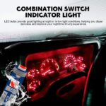 20 PCS T5 LED Lights for Car Dashboard, Dash Lights, T5 37 74 LED Bulb with Twist Lock Socket, 3030 Chips Bright 12 Volt Replacements for Instrument Dashboard Panel Indicator (Red) - Image 4