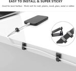 311Pcs Cable Management Organizer Kit 4 Cable Sleeve Split,53Cable Clips 12Cord Clips Holder,22 Cable Ties, 20 Adhesive Wall Cable Tie, 200Fasten Cable Ties for TV Office Home Electronics - Image 7