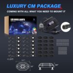 MICTUNING 2025 Upgraded CM RGB LED Rock Lights Kits - 12 Pods Multicolor Neon Light Waterproof Underglow Lighting Kit with APP Control & Flashing & Music Mode - Image 8