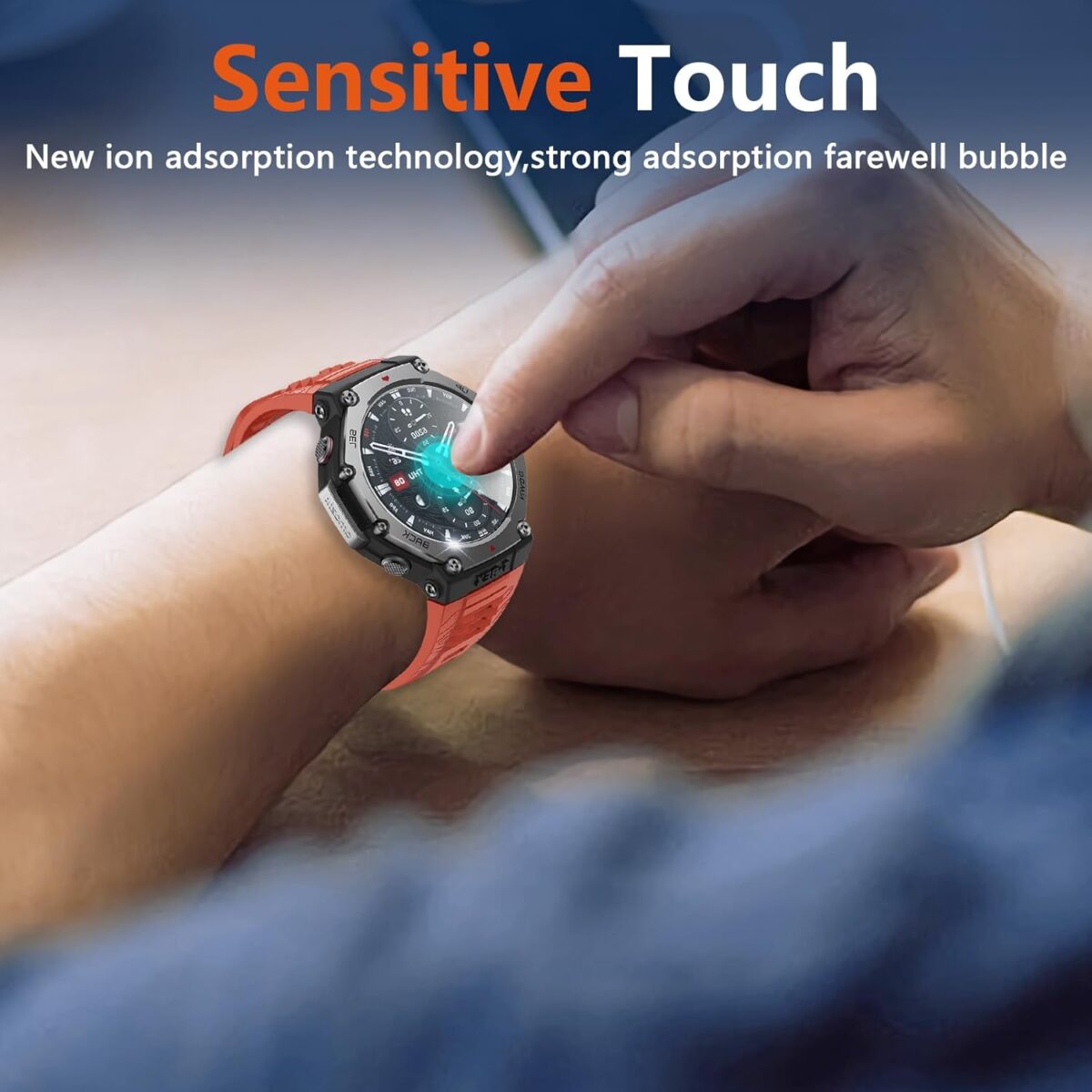 (6 Pack) for Amazfit T-Rex 3 Rugged/Military Smart Watch Screen Protector,TPU HD Protective Film - Image 6