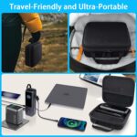 co2CREA for Anker 25,000mAh 165W Laptop Power Bank and Laptop 140W USB-C Charger, Hard Travel Case Compatible with 25K Power Bank A1695, Case Only (Black Case) - Image 5