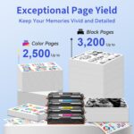 218X Toner Cartridges 4 Pack High Yield (with Chip) Compatible Replacement for HP 218X 218A for Color Laserjet Pro 3201dw MFP 3301fdw 3301cdw 3301sdw Printer Ink W2180X W2180A (BCMY, 4-Pack) - Image 4