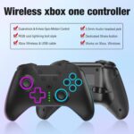 SANGDER Xbox One Controller, RGB LED Light Wireless Xbox Controller Compatible with Xbox One X/S Xbox Series X/S,2.4GHz Wireless Adapter with 3.5mm Audio Jack,Black - Image 7