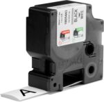 DYMO Rhino Industrial Heat-Shrink Labels, 1" Tube, Black Print on White - Image 3