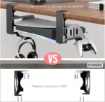 Semaiki Under Desk Mount for PS5/PS5 Slim/PS5 Pro,Horizontal Stand Compatible with PS5 Disc & Digital Edition Console - Image 6