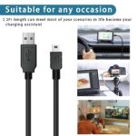 3ft Mini-B Charger Cable for Garmin Nuvi GPS, Blue Yeti USB Microphone/Pro Mic, Canon IFC-400PCU/300PCU/200U USB A to Mini-B Charging Charger Cable Cord - Image 3