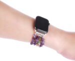 Compatible with Apple Watch Band 44mm 40mm 42mm 38mm, Jewelry Bracelet Natural Stone Beaded iWatch Bands Strap Replacement Wristband Watchbands for Iwatch Series SE/6/5/4/3/2/1 - Image 5