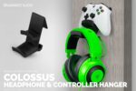 Colossus - Gamepad Controller & Headphone Hanger Holder - Designed for Xbox ONE, PS4, PS3, Dualshock, Switch, PC, Steelseries, Steam & More, Black by Brainwavz - Image 7