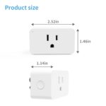 New One 2 Pack 2.4G WiFi Dimmable Smart Plug, Smart Outlet, Dimmer Plug, Alexa, Google Assistant, No Hub Required - Image 7