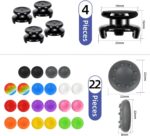 PS5 Controller Accessories for PS4 Controller Grips Thumbstick Grips with 2 Pairs Joystick Grips and 32 Pieces Thumb Caps Controller-3X - Image 3