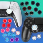 PS5 Controller Accessories for PS4 Controller Grips Thumbstick Grips with 2 Pairs Joystick Grips and 32 Pieces Thumb Caps Controller-3X - Image 7