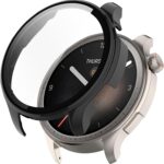 Compatible for Amazfit Balance Case, Lamshaw Hard PC Case with Screen Protector Compatible for Amazfit Balance Smart Watch (2 Pack-Black+Black) - Image 3