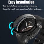 Compatible for Amazfit Balance Case, Lamshaw Hard PC Case with Screen Protector Compatible for Amazfit Balance Smart Watch (2 Pack-Black+Black) - Image 5