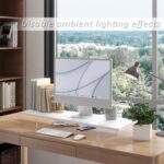 Monitor Stand Riser,Wood & Acrylic Computer Monitor Stand with LED Light,Desk Accessories Desktop Organizer Stand for Computer,Laptop,Printer,PC & TV Screen Riser - Image 5