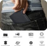 Slim Leather Wallet for Men - RFID Blocking Slim Minimalist Front Pocket - Thin & Stylish with ID Window, Gift For Men - Image 7