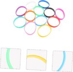 STOBOK 4sets High Elasticity Sports Wristbands Fashionable Silicone Bracelets for Music Festivals 12pcs*4 - Image 3