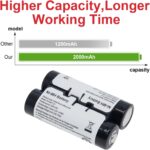 Replacment Battery for GPSMAP 64s/Oregon 600 Series GPS 2000mAh 2.4V Rechargeable NiMH Battery - Image 4