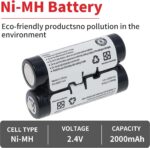 Replacment Battery for GPSMAP 64s/Oregon 600 Series GPS 2000mAh 2.4V Rechargeable NiMH Battery - Image 6