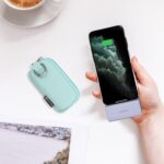 Travel Case Compatible with Anker 621 Nano Power Bank 5,000mAh, for iWALK LinkPod Mini Portable Charger 3350mAh, 4500mAh, 4800mAh Ultra-Compact Power Bank, Neo Mint (Case Only) - Image 6