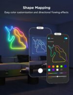 Govee RGBIC Neon Lights, LED Smart Neon Rope Light 2 Works with Matter, Alexa, Google Assistant, Custom DIY Neon Strip Lights for Bedroom and Wall Decor, Softer Material, 16.4ft, White - Image 5