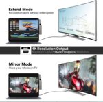 iPad Pro M4/M2/M1 13/11/12.9, iPad Air 5, 7 in 1 Adapter - 4K 60Hz HDMI, 3.5mm Headphone Jack, USB3.0, USB C PD Charging & Data, SD/Micro SD Card Reader - Image 4