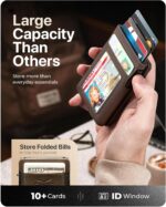 Claasico MagSafe Wallet for Men | RFID Blocking Slim Leather Card Holder with Pop-Up Mechanism | Ultra-Thin, Magnetic Design, Front Pocket Wallet, Compatible with MagSafe iPhone Models - Image 3