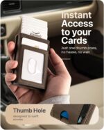 Claasico MagSafe Wallet for Men | RFID Blocking Slim Leather Card Holder with Pop-Up Mechanism | Ultra-Thin, Magnetic Design, Front Pocket Wallet, Compatible with MagSafe iPhone Models - Image 5