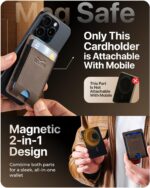 Claasico MagSafe Wallet for Men | RFID Blocking Slim Leather Card Holder with Pop-Up Mechanism | Ultra-Thin, Magnetic Design, Front Pocket Wallet, Compatible with MagSafe iPhone Models - Image 6