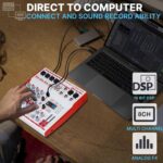 MW-6 6 Channel Professional DJ Audio Mixer, Portable Controller Mixer with DSP 99 Preset Effects for Live Streaming, Podcasting, Family Party (mw-6 white) - Image 9