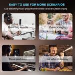 MW-6 6 Channel Professional DJ Audio Mixer, Portable Controller Mixer with DSP 99 Preset Effects for Live Streaming, Podcasting, Family Party (mw-6 white) - Image 10