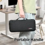 RLSOCO Hard Case for Aula F75 Pro/8Bitdo Retro Mechanical Keyboard/Logitech G PRO X TKL Rapid/ASUS ROG Azoth Gaming Keyboard and More (Max Size: 36.8cm x 15cm x 4cm) - Image 7