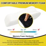 Ergonomic Office Chair Arm Pads, Memory Foam Armrest Pads for Office Chair Gaming Chair Arm Rest Covers for Desk Chair, Armrest Cushions for Elbow Pressure Relief (Set of 2) - Image 4