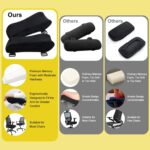 Ergonomic Office Chair Arm Pads, Memory Foam Armrest Pads for Office Chair Gaming Chair Arm Rest Covers for Desk Chair, Armrest Cushions for Elbow Pressure Relief (Set of 2) - Image 6