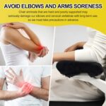 Ergonomic Office Chair Arm Pads, Memory Foam Armrest Pads for Office Chair Gaming Chair Arm Rest Covers for Desk Chair, Armrest Cushions for Elbow Pressure Relief (Set of 2) - Image 8