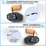 RV Backup Camera Wireless 7-inch for Furrion: Touchkey 4-Channel with Recording 1080P HD RV Rear View Camera Night Vision Waterproof Easy Install for Trailers, Boats, Fifth Wheels - Image 3