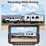 RV Backup Camera Wireless 7-inch for Furrion: Touchkey 4-Channel with Recording 1080P HD RV Rear View Camera Night Vision Waterproof Easy Install for Trailers, Boats, Fifth Wheels - Image 6