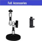 AceTaken Webcam Magnetic Mount,7'' Magic Arm with Magnetic Suction Holder Compatible with Logitech StreamCam C920s Brio C930 C922 C925e C615 and Webcams with 1/4''-20 Interface - Image 4