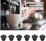6Pcs Reusable K Cup Coffee Pod Filters, Plastic and Stainless Steel Coffee Capsule Filters Baskets Replacement, Coffee Pod Capsules for Home, Kitchen Use - Image 4