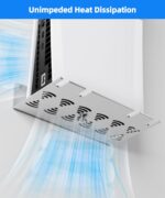 PS5 Wall Mount Aluminum Alloy Compatible with All PS5 Generations Holds Two Controllers Unimpeded Heat Dissipation Ps5 Accessories Universal for Living Room and Bedroom (Silver) - Image 4