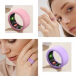 NewJourney Compatible with UltraHuman Ring Cover, Oura Ring Gen 4/3 Cover | 8 Pack Elastic Silicone Protector for Workouts (M, Violet/Grape/Raisin/BeanPink/LightBlue/Green/Grey/Black) - Image 4