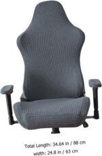 Alipis Gaming Chair Cover Full Protection Seat Cover Easy Install/Remove Deep Grey - Image 6
