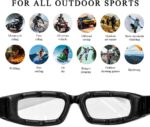 Motorcycle Riding Goggles, Cycling Sunglasses with Soft Pad, Windproof Cycling Goggles, Motorcycle Accessories (White) - Image 4