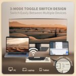 K75 Lite Wireless Mechanical Keyboard, 75% Gasket Mount RGB Gaming Keyboard w/ 3-Mode Knob BT 5.0/2.4G/USB-C Wired, Hot Swappable, 5-Layer Padding & Creamy Linear Switches, Compact 82 Keys - Image 4