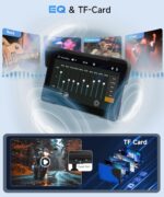 7Inch Motorcycle Carplay Screen, Wireless CarPlay & Android Auto with Design Mount Waterproof Touchscreen Supports GPS Navigation/Bluetooth Transmission/EQ - Image 6