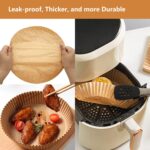 Air Fryer Paper Liners for 3-5.5 Qt, 7.1 x 7.1 inch Thickened Square Disposable Parchment Liner compatible with Ninja AF141/Chefman/Instant Pot/Cosori Airfryers - Image 4