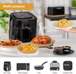 Air Fryer Paper Liners for 3-5.5 Qt, 7.1 x 7.1 inch Thickened Square Disposable Parchment Liner compatible with Ninja AF141/Chefman/Instant Pot/Cosori Airfryers - Image 6