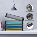 Samstar 4 Pack Stackable Letter Paper Tray, Desk File Organizer Paper Sorter for Letter/A4 Size Folders Documents, Mesh Made - Image 5