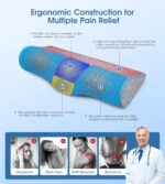 Cervical Neck Pillows for Pain Relief Sleeping, High-Density Memory Foam Pillow Neck for Bolster Support and Shoulder Relaxer, Decompression Devices Orthopedic Roll Pillow for Bed Office - Image 4